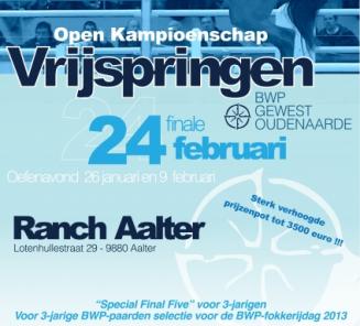 Inschrijvingen eerste oefenavond vrijspringen op 26 januari voor Open Kampioenschap Vrijspringen BWP-gewest Oudenaarde