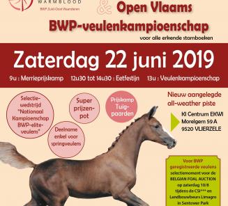 Prijskamp en Open Vlaams BWP-veulenkampioenschap BWP Z-O-Vl.: startlijsten online Prijskamp en Open Vlaams BWP-veulenkampioenschap BWP Z-O-Vl.: startlijsten online