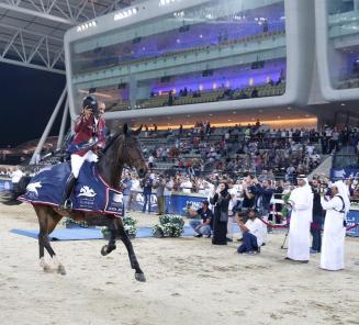 Longines Global Champions Tour in Doha Belgian Warmblood