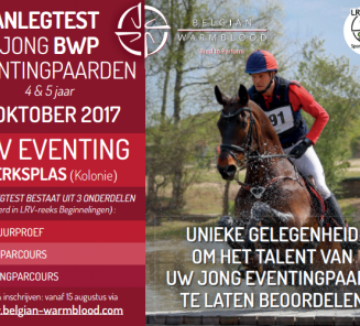 Eerste aanlegtest Eventing op 8 oktober